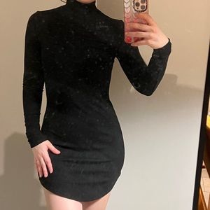 3/25$💓 Forever21 Black Turtleneck Bodycon mini dress